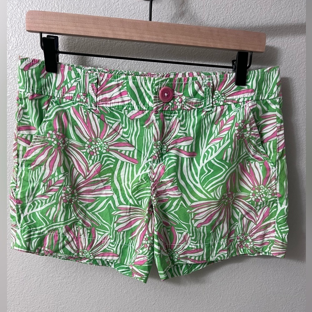 Lilly Pulitzer Callahan Green Bean Walsh shorts size 2